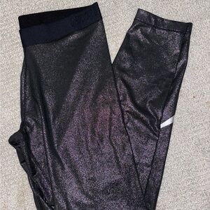 Nike Pro Black and Silver Sparkle Leggings